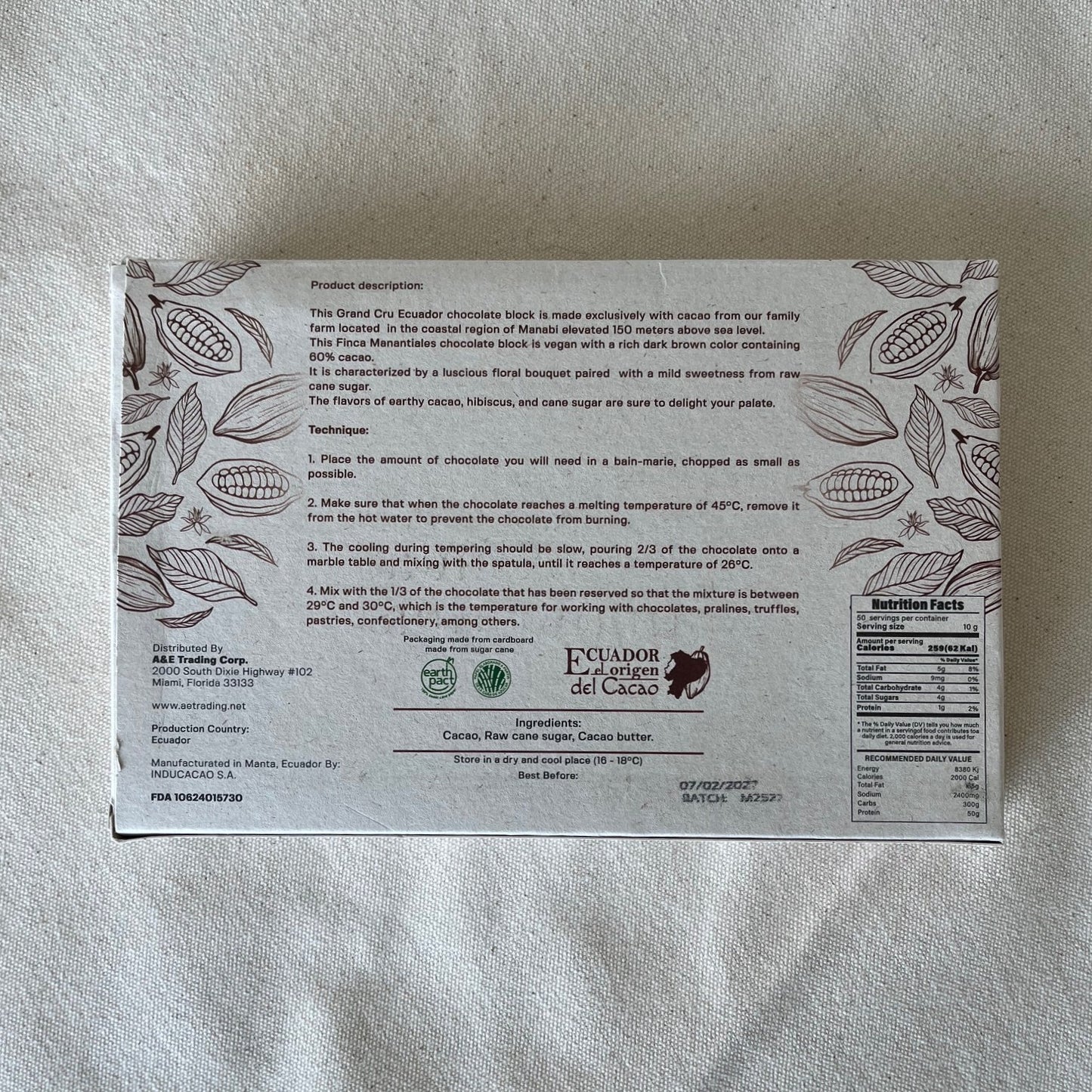 60% Cacao Block 500g