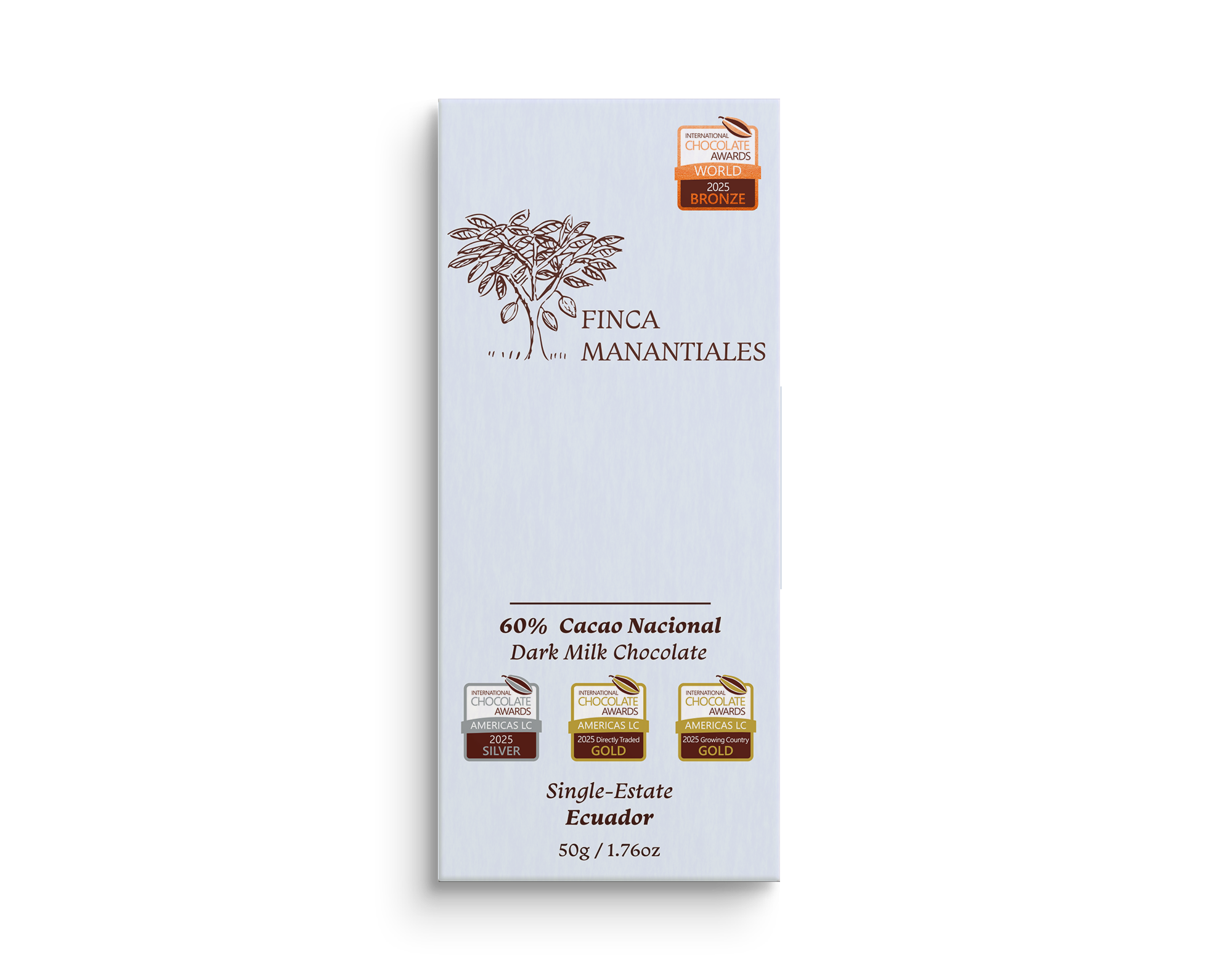 60% Dark Milk Chocolate Bar (50g)