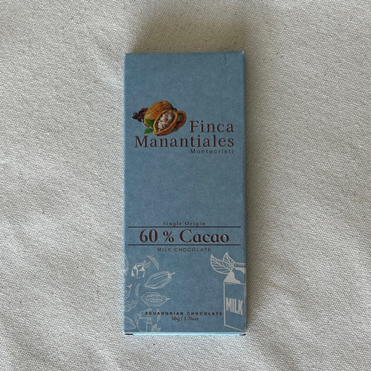 60% Dark Milk Chocolate Bar 50g