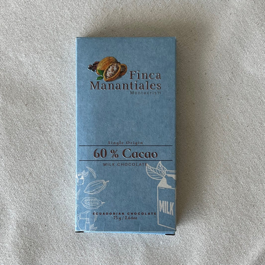 60% Dark Milk Chocolate Bar 75g